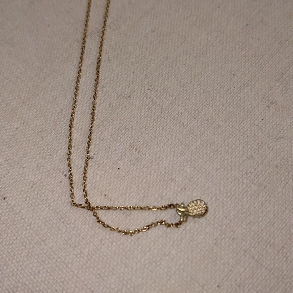 Gold finished pineapple necklace - Picture 6 of 7